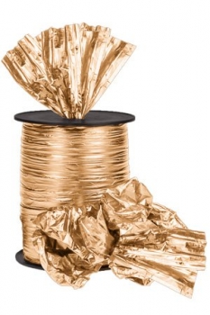 Geschenkband 50m Polysilk gold antic metallic
